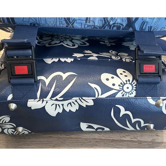 Vintage Roxy Y2K 2000s Hawaiian Floral Print Messenger Bag Crossbody EUC RARE - Picture 6 of 12